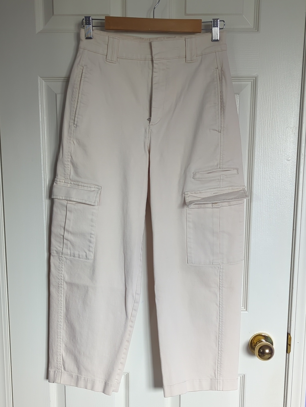 The Group Babaton Cream Cargo Pants Utility Trousers